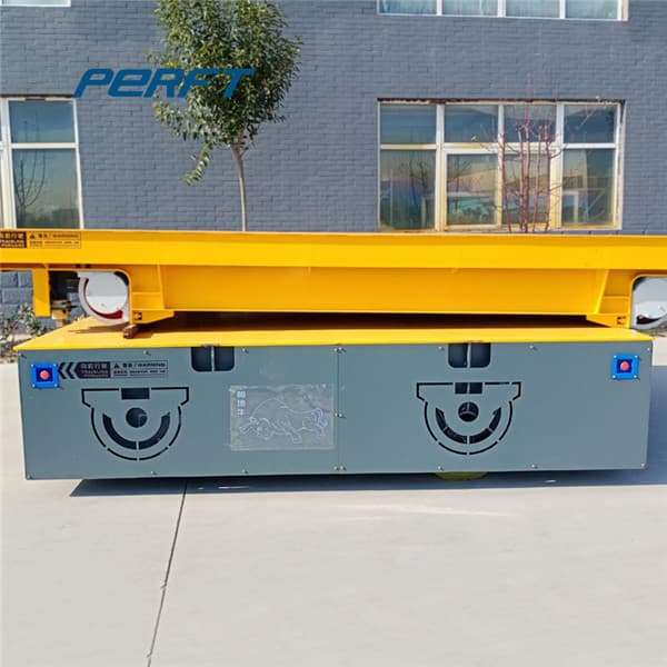 Cable Reel Operated Electric Flat Cart For Steel Coil Transport